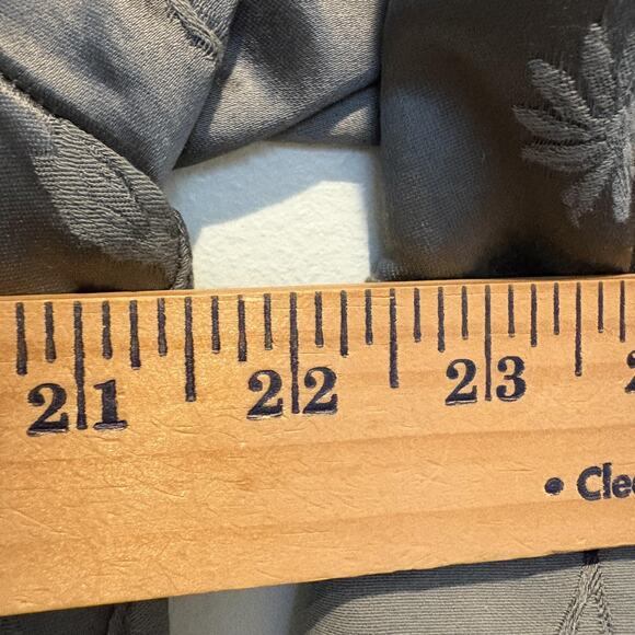 Hache Jacket Women 46 US 10 Gray Floral Jacquard Mandarin Collar Made in Italy - Picture 7 of 15